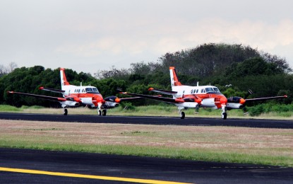<p>Beechcraft King Air TC-90 patrol planes. <em>(PNA file photo)</em></p>